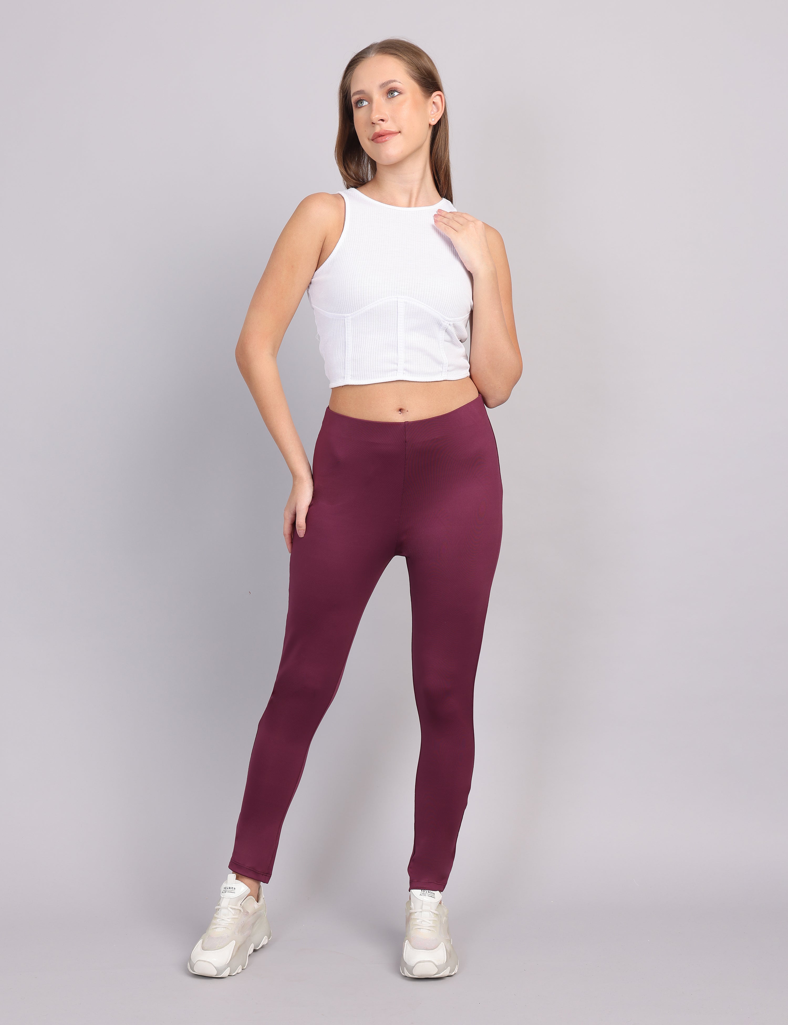 Wearhouse Women’s Slim Fit Tregging – Wine