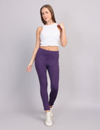 Women’s Slim Fit Tregging – Dark Purple