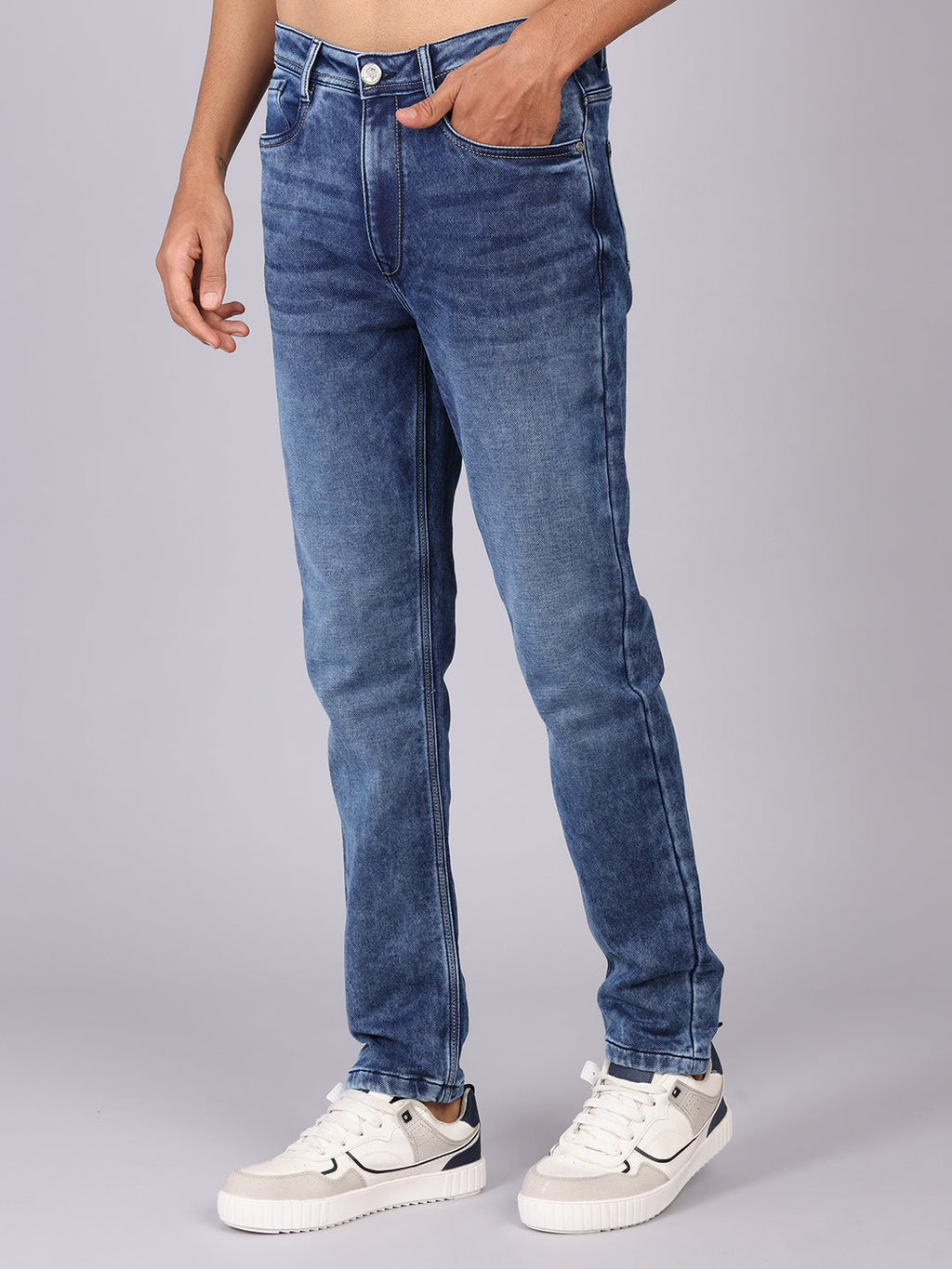 Men’s MS Wash Blue Slim Fit Denim Trouser