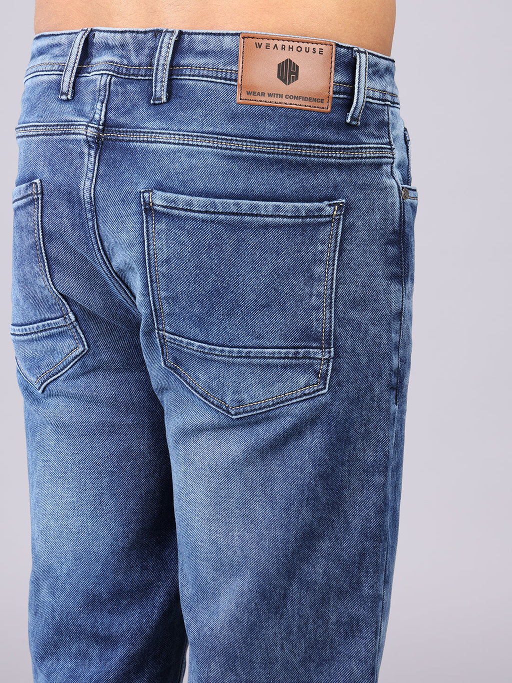 Men’s MS Wash Blue Slim Fit Denim Trouser