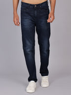 Men’s Dark Wash Blue Slim Fit Denim Trouser