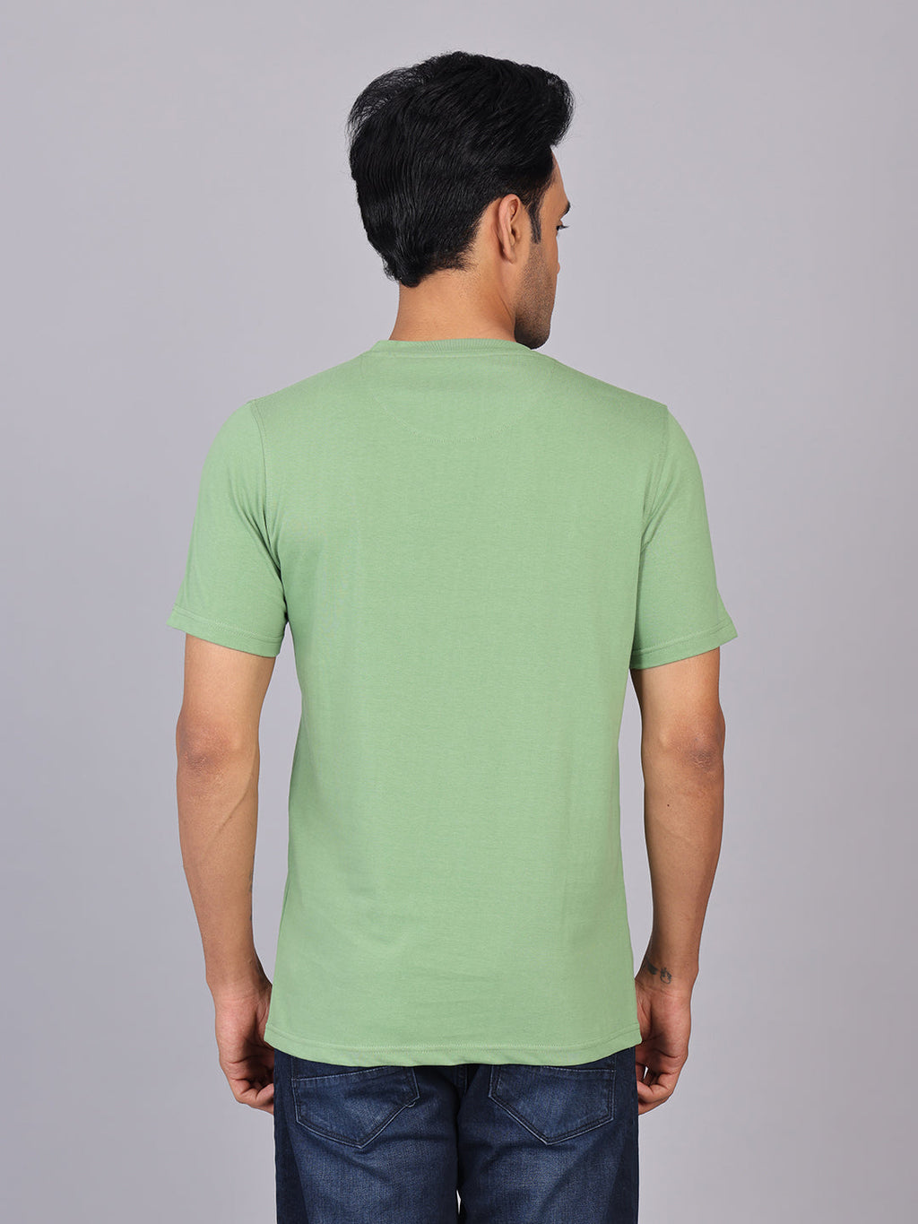 Men’s Green Round Neck T-Shirt