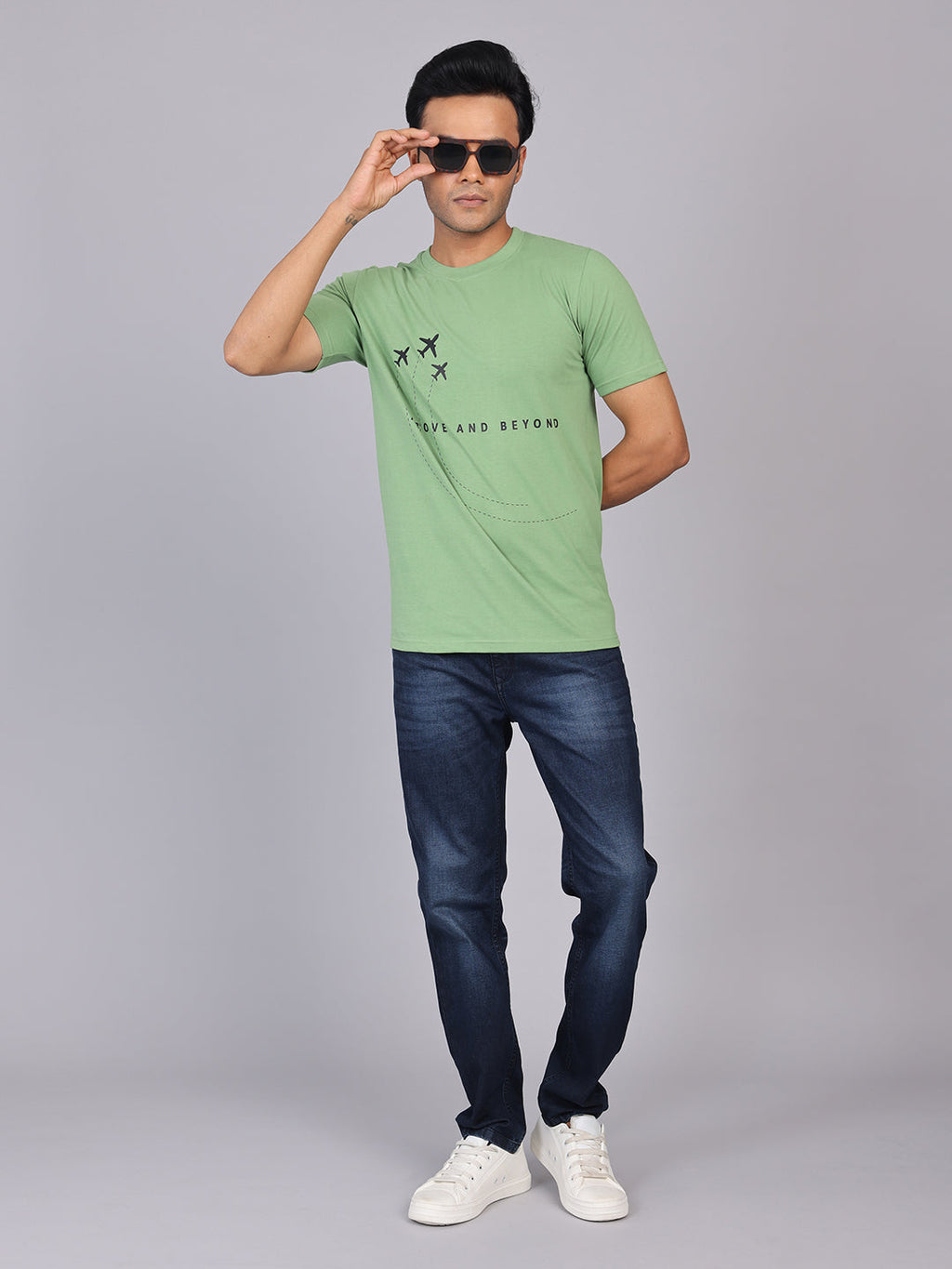 Men’s Green Round Neck T-Shirt