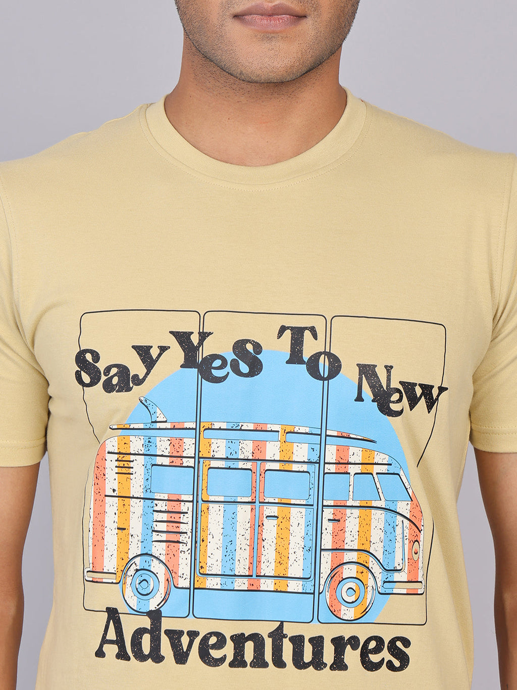 Men’s Skin Round Neck Cotton T-Shirt