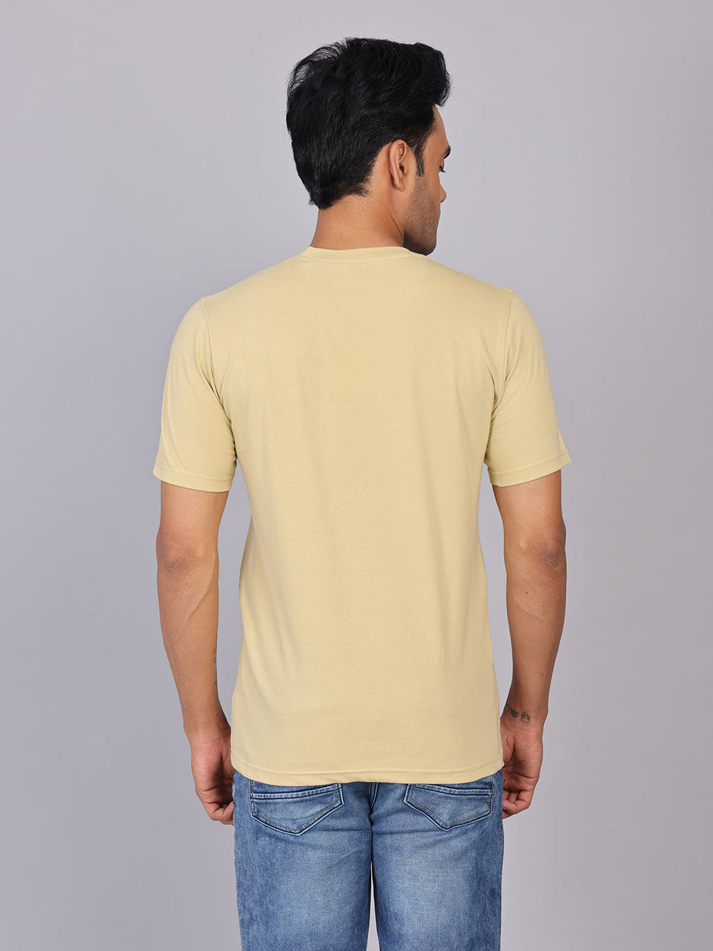 Men’s Skin Round Neck Cotton T-Shirt