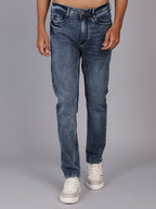 Men’s Mid Wash Blue Slim Fit Denim Trouser