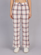 Women’s Off-White Checked Woven Shirt