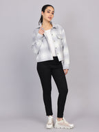 Women’s Grey Checked Woven Shirt (Full Sleeve)