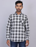 Grey Checks Full Sleeve Shirt – Regular Fit