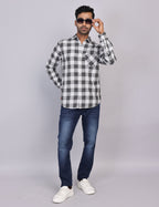 Grey Checks Full Sleeve Shirt – Regular Fit