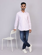 Pink Stripe Full Sleeve Shirt – Regular Fit