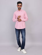 Pink Stripe Full Sleeve Shirt – Regular Fit