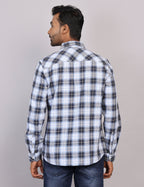 Blue Checks Full Sleeve Shirt – Regular Fit