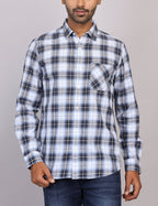 Blue Checks Full Sleeve Shirt – Regular Fit