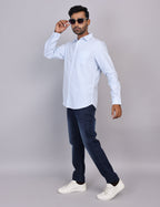 Blue Stripe Full Sleeve Shirt – Regular Fit