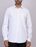 White Stripe Full Sleeve Shirt – Regular Fit
