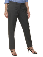 Women's Pleated Solid Formal Trouser, Dark Grey