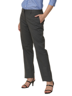 Women's Pleated Solid Formal Trouser, Dark Grey