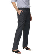 Women's Pleated Solid Formal Trouser, Night Blue