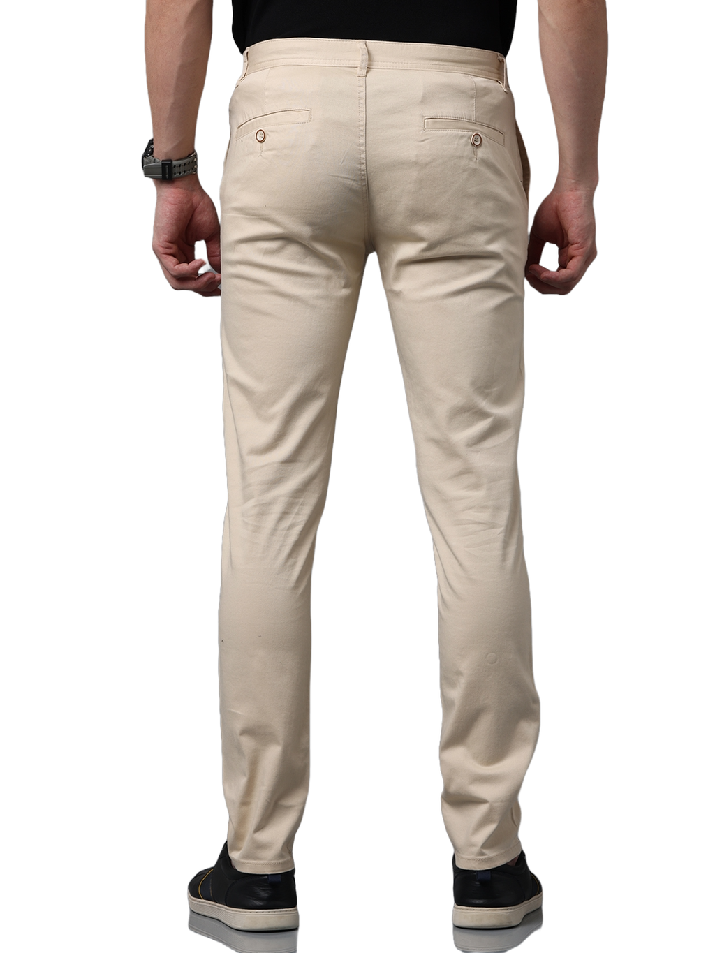 Men's Slim Fit Casual Chino Pants, Work Pants, Business Casuals, Beige