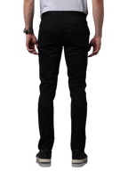 Men's Slim Fit Chino Casual Trouser, Black, Business Casuals