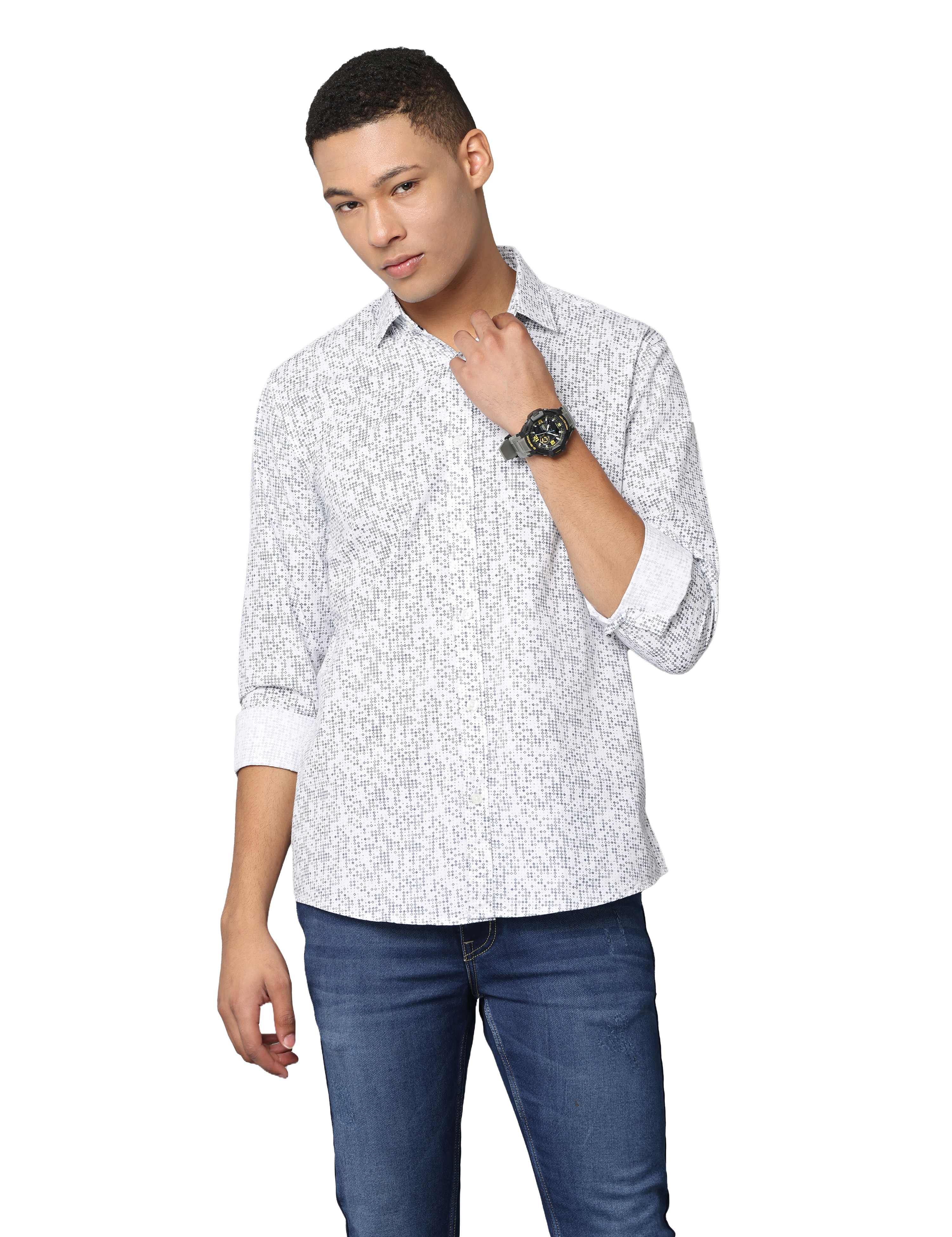 Men's Slim Fit Full Sleeve Casual Shirt